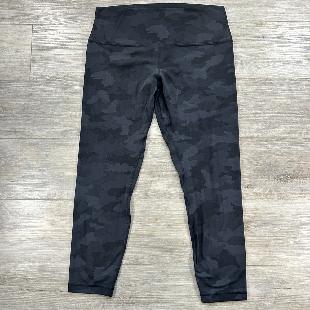 Lululemon Size 14 Align High Rise Pant 25" Heritage 365 Camo Deep Coal Multi